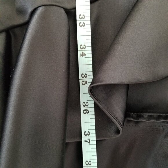 Kay Unger 8 Satin Tulip Ruffle Maxi Whimsigoth Vamp Skirt Formal Party HOCO VTG - Picture 14 of 15